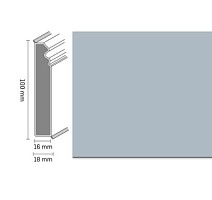 Плинтус Плинтус Dollken Cubu Flex life Hamburg Style 100 1202 Cветло-серый фото 1 | FLOORDEALER